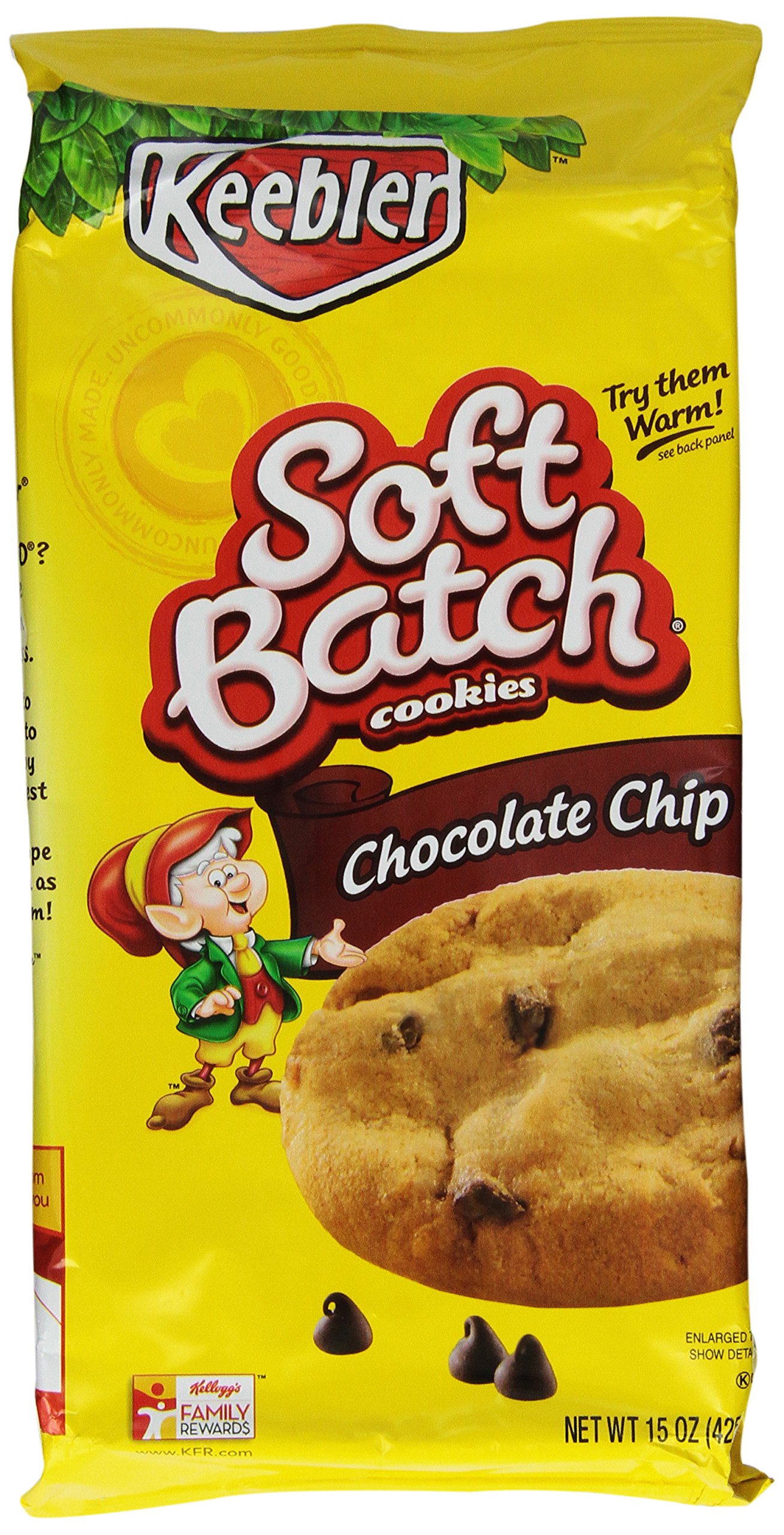 Galleon Keebler Soft Batch Chocolate Chip Cookies, 15Ounce (Pack Of 6)