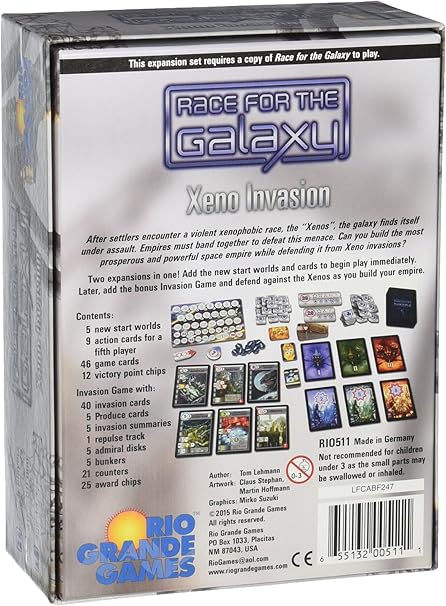 Amazon レース フォー ザ ギャラクシー Race For The Galaxy Xeno Invasion カードゲーム ボードゲーム おもちゃ