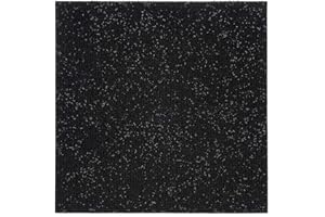 Nexus Self Adhesive 12-Inch Carpet Floor Tiles, 12 Tiles - 12" x 12", Jet Black - Peel & Stick, DIY Flooring for Kitchen, Dining Room, Bedrooms & Bathrooms by Achim Home Decor
