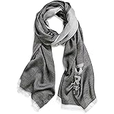 KARL LAGERFELD womens Karl/Choupette Logo Lightweight Pashmina