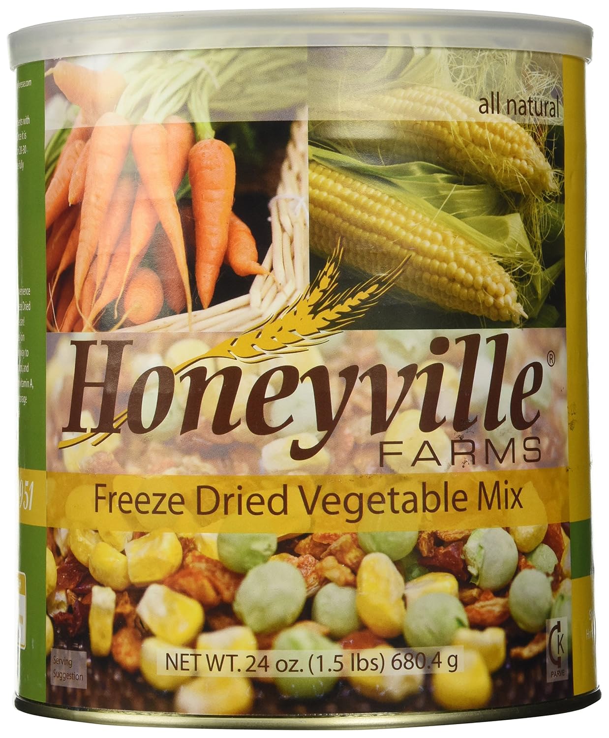 Freeze Dried Vegetable Mix 15 Pound Can - 