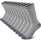 Comfoex Boys Sport Crew Socks For Kids 4-7 7-10 Years Old Athletic Calf Long Socks With Cushioned Sole 10 Pairs