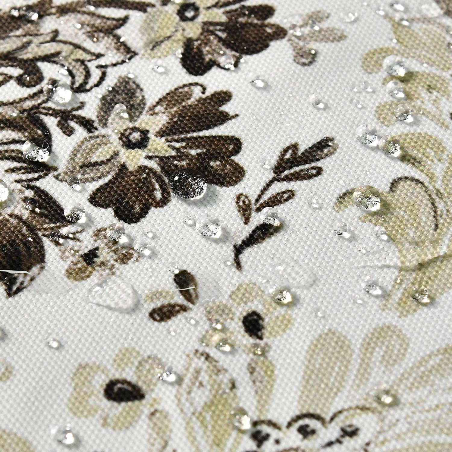 Elegant Floral Damask Pattern Linen Textured Table Runner - Waterproof Wrinkle Resistant Oil Proof Heavy Weight Table Runner for Catering Events, Dinner Parties,14 x 72 Inch,Yellow and Green: Home & Kitchen