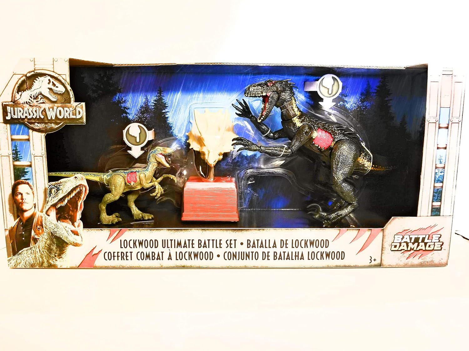 jurassic world battle damage lockwood ultimate battle set