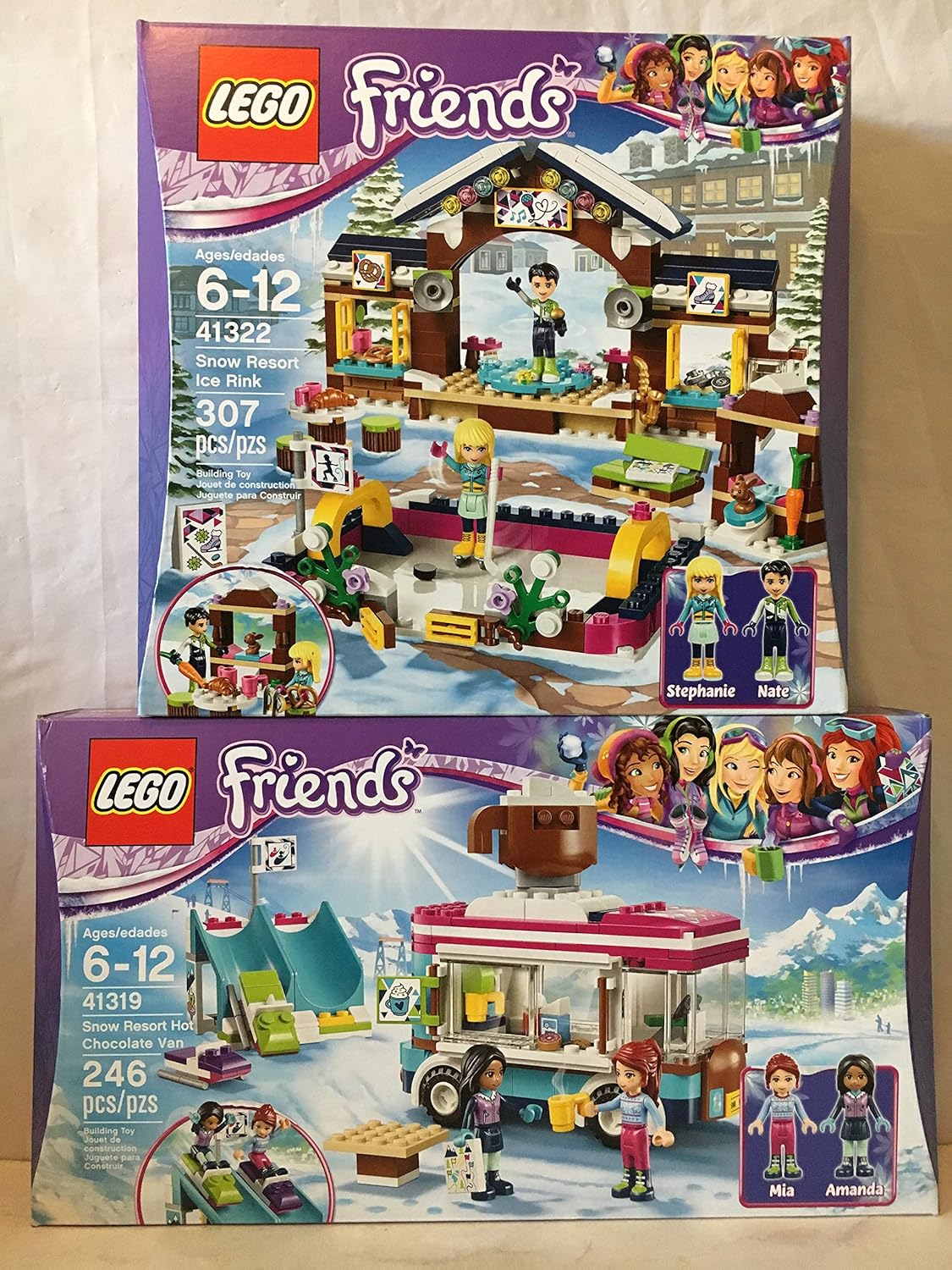 lego friends snow resort hot chocolate van