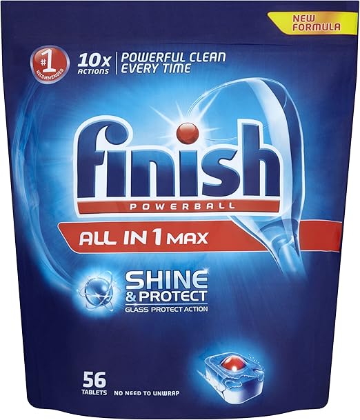 Finish Allin1 Max Original Shine and Protect Dishwasher Tablet, 56 Tablets Amazon.co.uk
