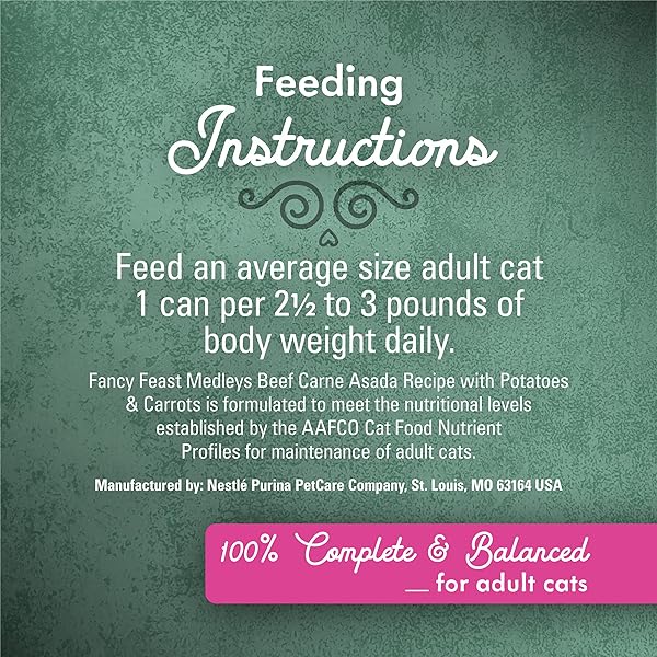 PURINA FANCY FEAST MEDLEYS WET FOOD FOR CATS BEEF CARNE ASADA RECIPE WITH POTATOES AND CARROTS IN SAVORY JUICES – (PACK OF 24) 3 OZ. CANS