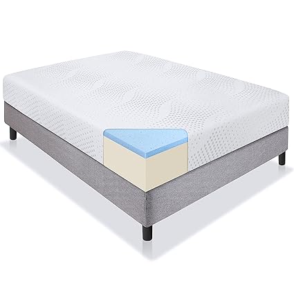 Amazon Best Choice Products 10" Dual Layered Gel Memory Foam