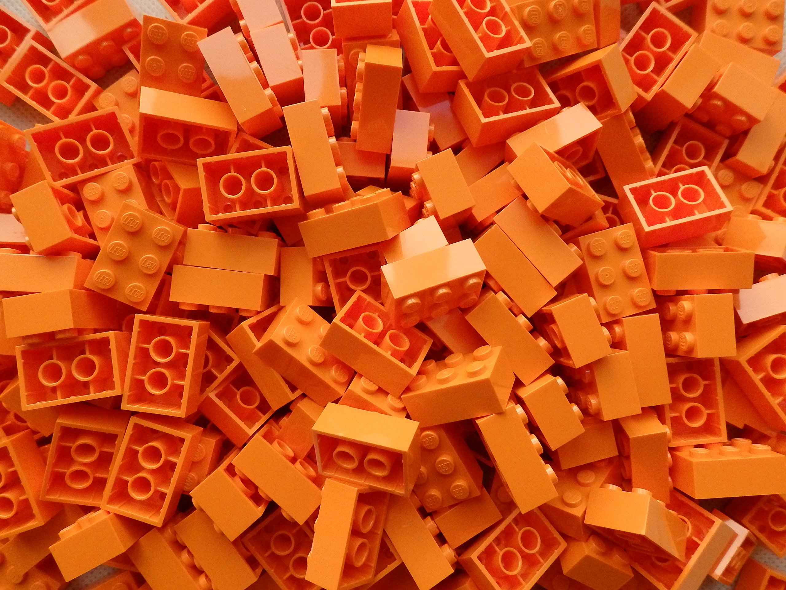 LEGO Bricks: Orange 2x3. Part 3002 (X 25)