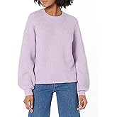 Amazon Essentials Ribbed Long Sleeve Sweaters for Women, Crewneck