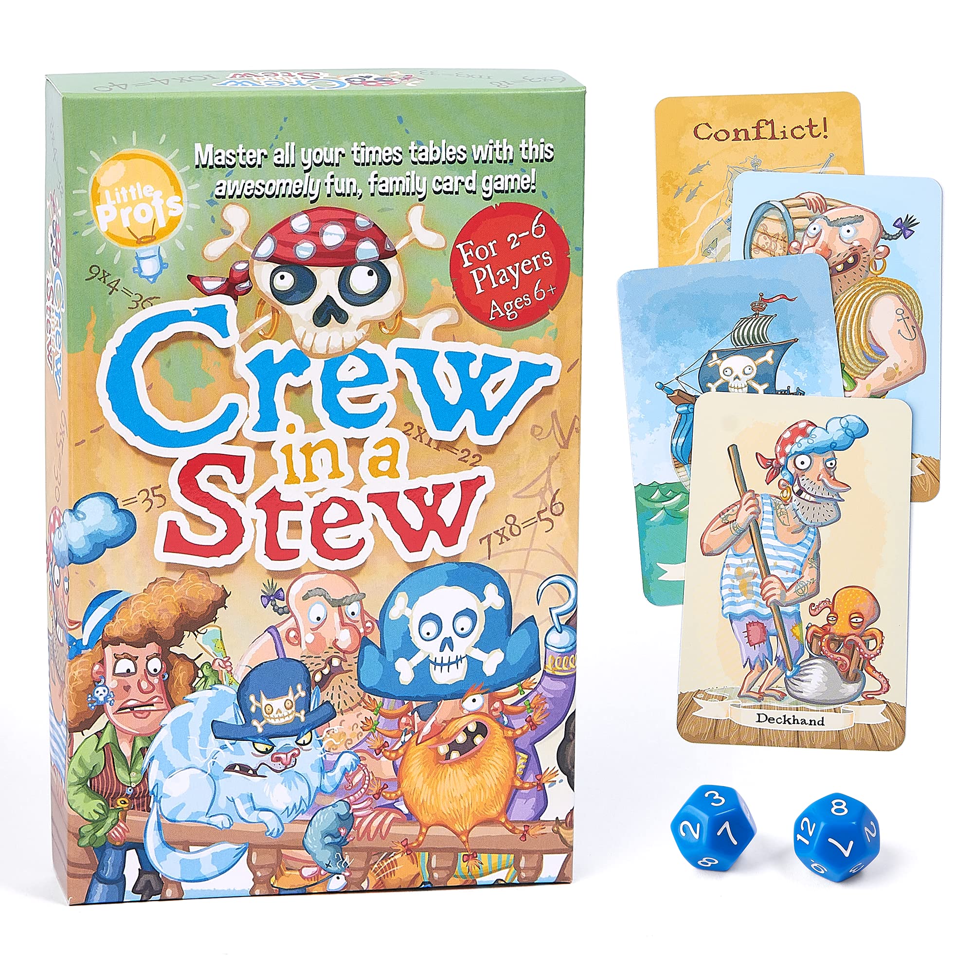 Little Profs Crew in a Stew Times Tables Maths Game for Kids Age 6, 7, 8, 9 + Years Olds. Practise & Learn KS2 Educational Year 3, 4 & 5 Multiplication Tables