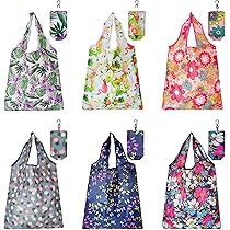 Amazon.com: HIQU and HIST 6 Pcs Reusable Shopping Bags