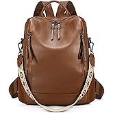 UTO Women Backpack Purse Leather Vegan Ladies Fashion Designer Rucksack Convertible Travel Shoulder Bag with Tassel