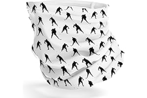 sanacci Neck Gaiter (Hockey Players Pattern) Cooling Breathable Face Mask UV Protection Scarf Hiking Bandana for Men, Women, 