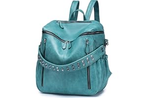 Roulens Women Backpack Purse Fashion Leather Large Ladies Shoulder Bags Travel Backpack Purse for Women