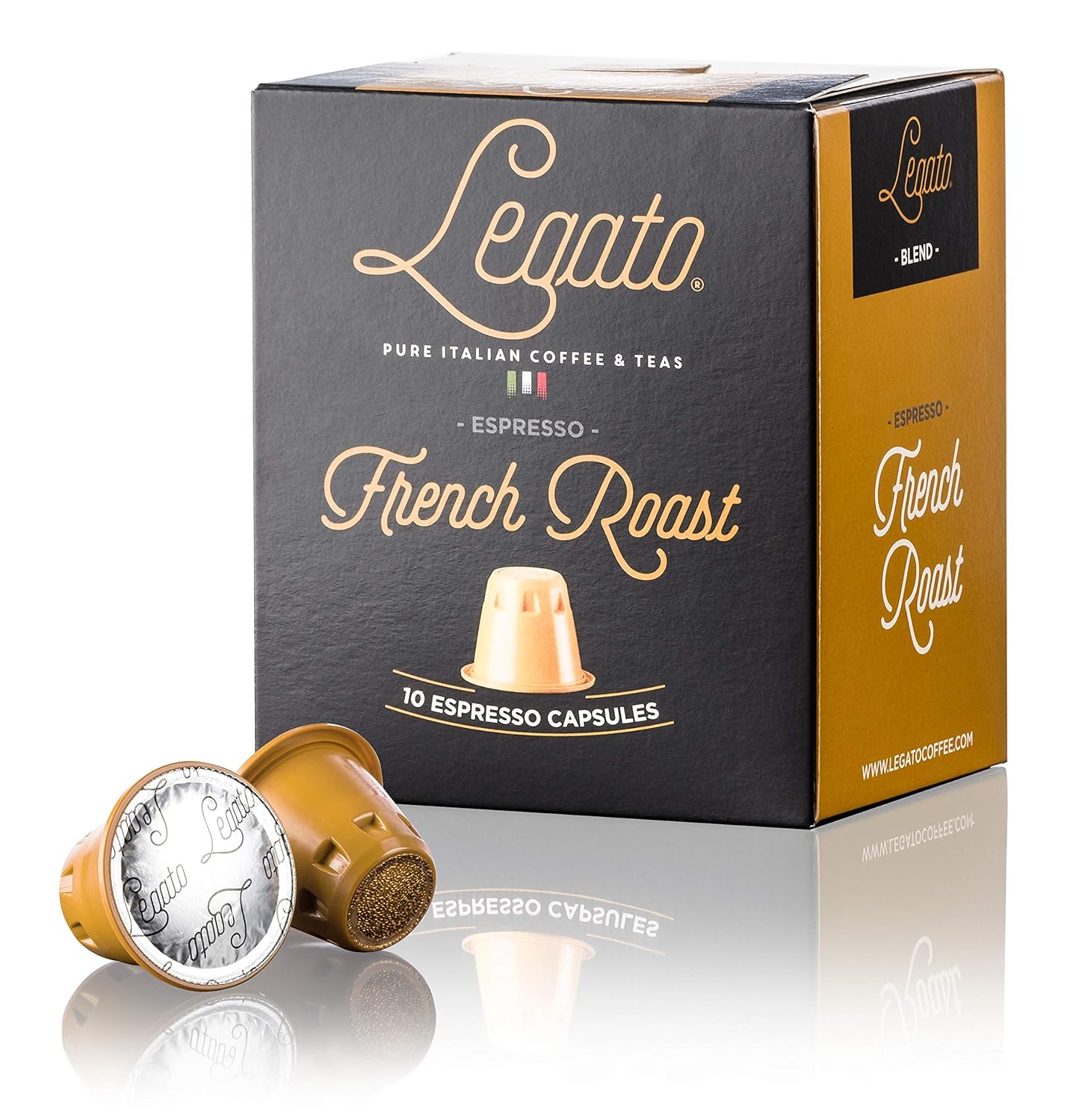 Legato Espresso Capsules - (French Roast, 10)