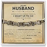 Love You This Much Jewelry Gift Set - Classic Steel Bracelet - Romantic Gift, Unique Husband Gifts