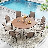 DIFY Outdoor Dining Set for 8, Patio Dining
