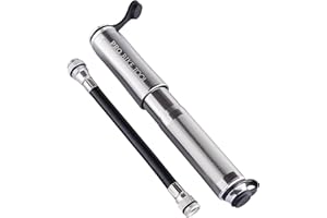 Mini Bike Pump by Pro Bike Tool - Fits Presta and Schrader - High Pressure PSI - Reliable, Compact & Light - Bicycle Tire Pum