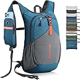 BECOJADDE 20L Small Hiking Backpack for Men Women Foldable Packable Back Pack Ultralight Hiking Daypack for Travel Camping Outdoor, Turquoise