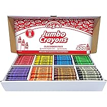Amazon.com: Cra-Z-art Jumbo Crayon Bulk Class Pack 400ct 8