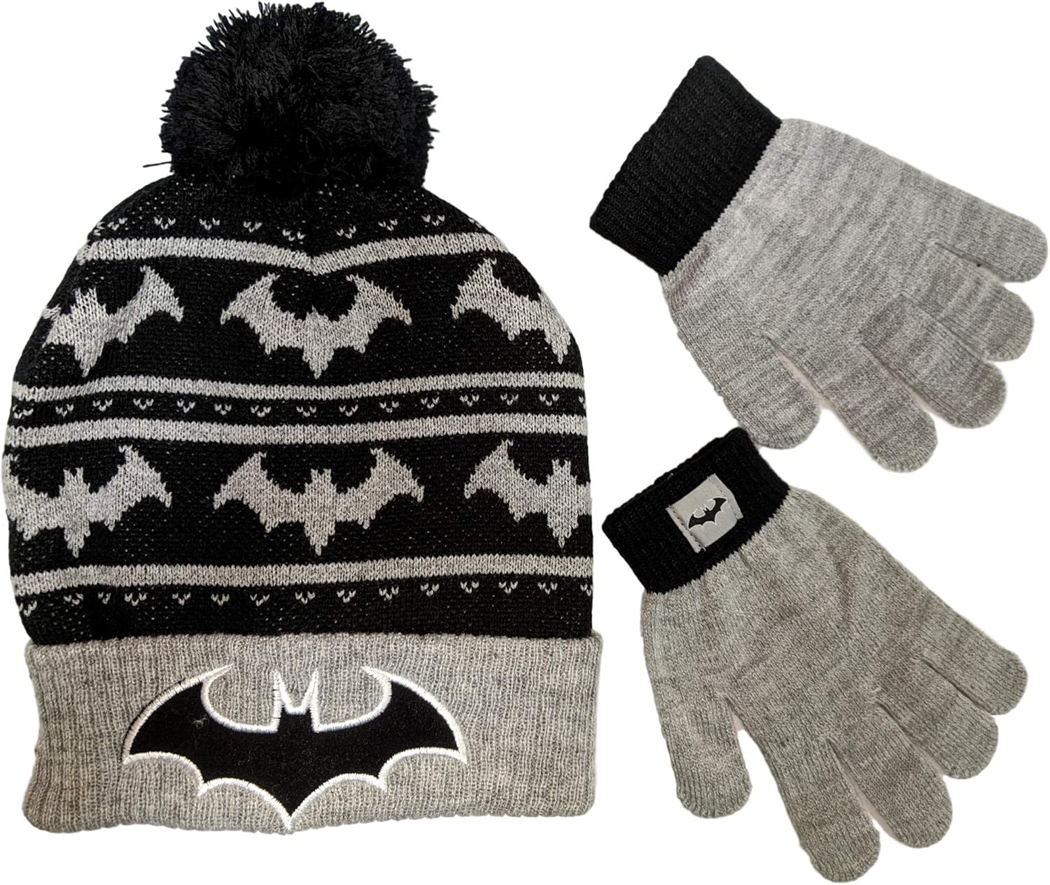 batman hat and glove set