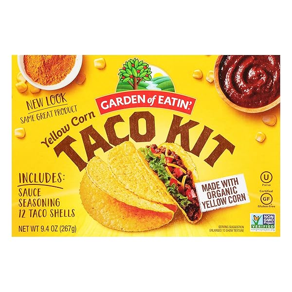 GARDEN OF EATIN’, YELLOW CORN TACO SHELLS, DINNER...