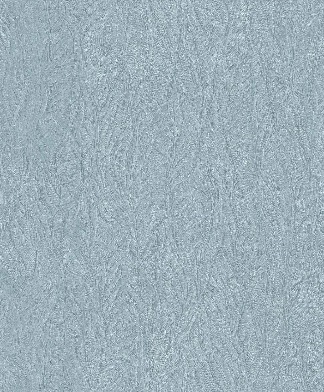 Galerie G67809 Ambiance, Leaf Emboss Design Wallpaper, Blue, 10m x 53cm