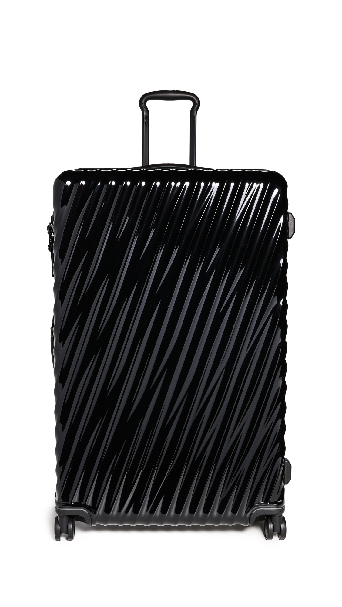 TUMI 19 Degree Worldwide Trip Polycarbonate 4 Wheel Packing Case - Travel Suitcase - Retractable Top Black One Size One Size