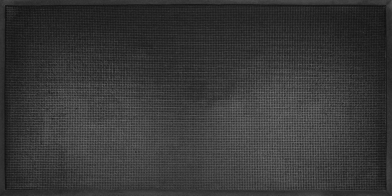 ID MAT Doormat, Rubber, Black, 90 x 180 cm, 90 x 180 cm (Rectangular)