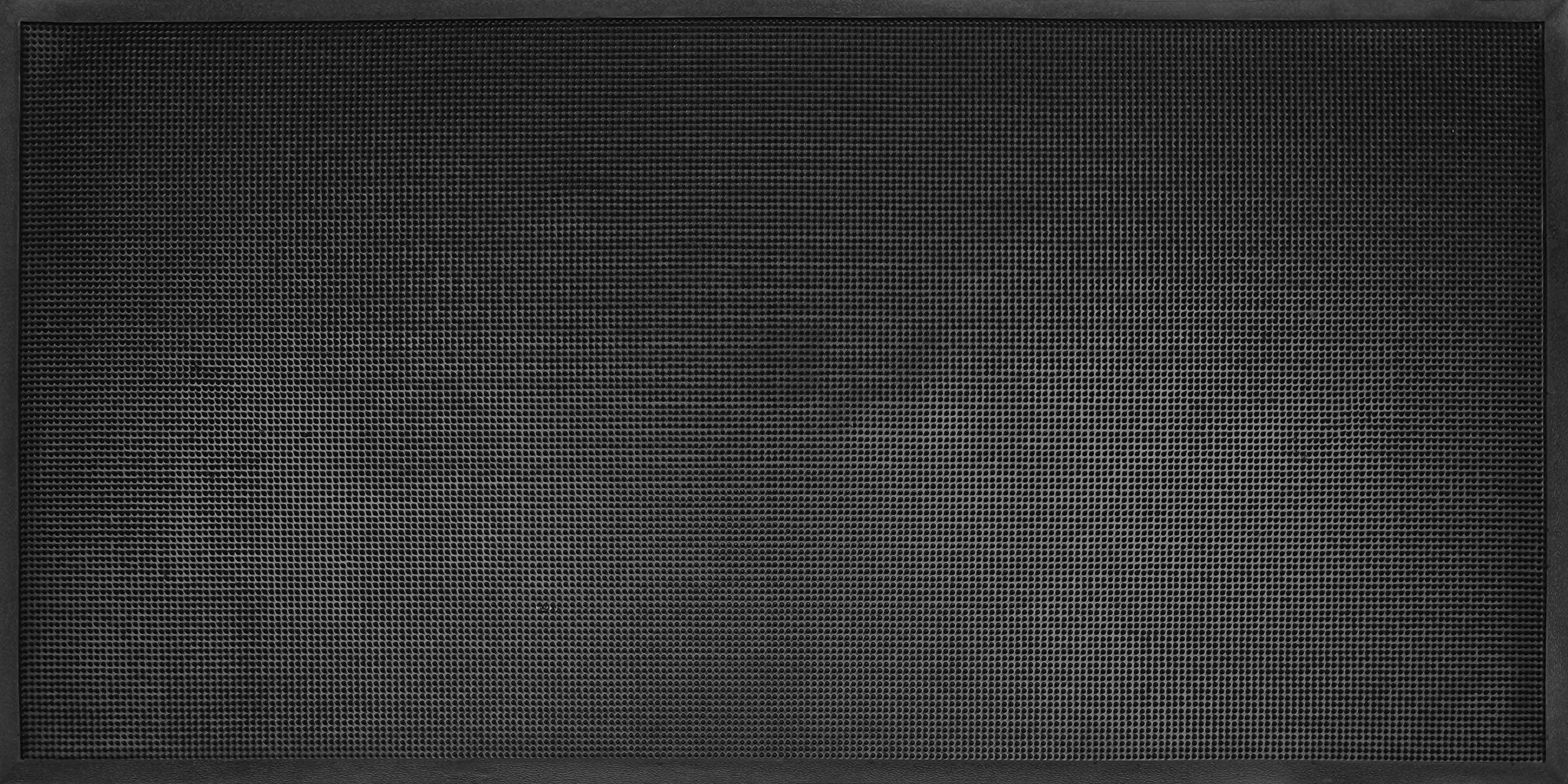 ID MAT Doormat, Rubber, Black, 90 x 180 cm