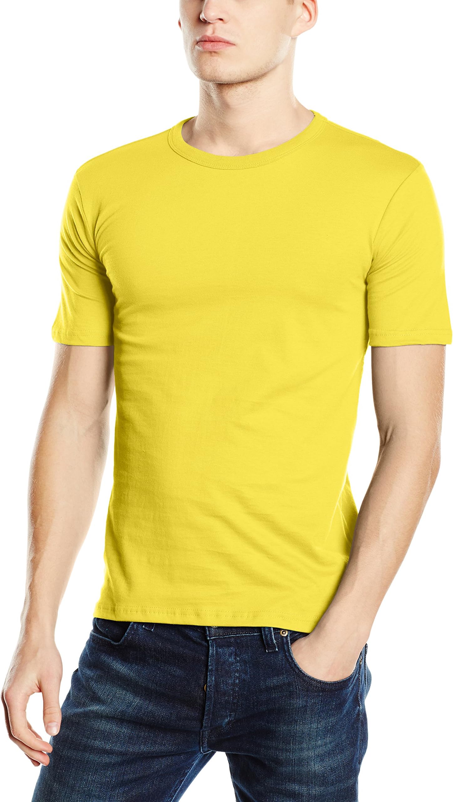 Men's Morgan Crew Neck/ST9020 Premium Slim Fit Classic Short Sleeve T-Shirt