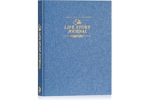 Lanpn Grandparents Life Story Journal Book with Prompts, Linen Legacy Journal Mom Dad Story Memory Keepsake Journal, Tell Me 
