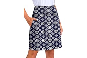 Viodia Women's 20" Knee Length Skorts Skirts UPF50+ Athletic Tennis Golf Skirt for Women Casual Summer Skirts