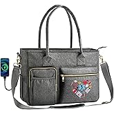 FUZVOL Nurse Bag - Large 17'' Tote for Work & Nursing School Essentials