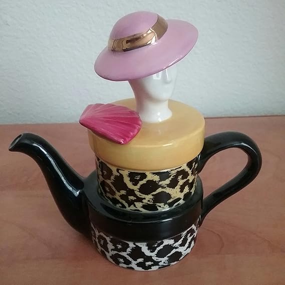 Tony Carter Limited Edition Decorative Hat Box Teapot Teapots
