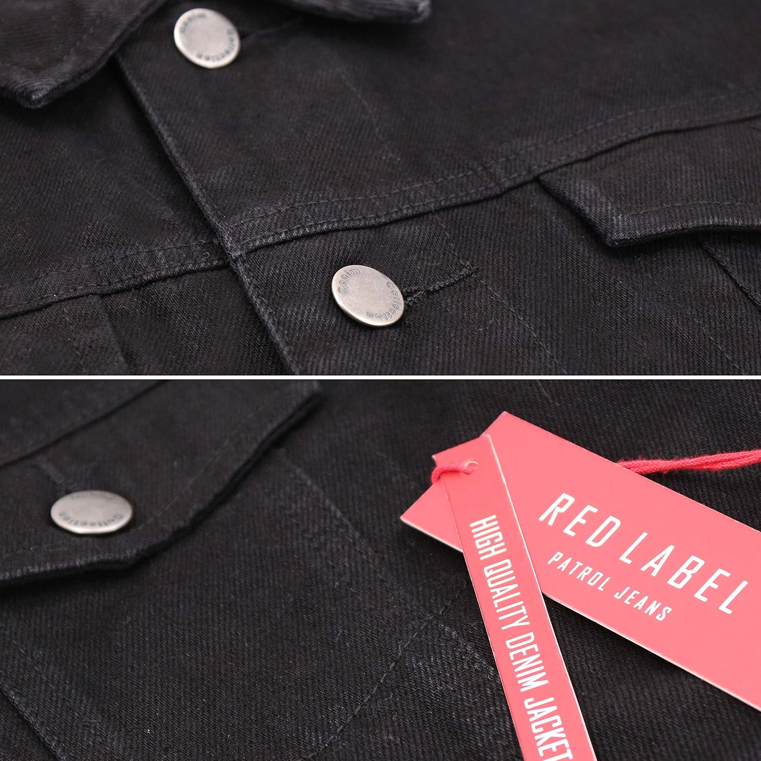 faded red denim jacket