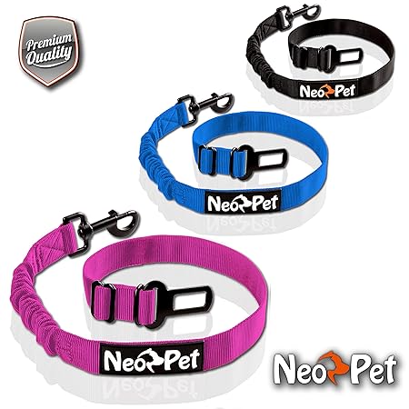 NeoPet Hundegurt fürs Auto, 2 Größen für große und kleine Hunde, Hunde-Sicherheitsgurt, Hunde-Anschnall-Gurt, Hund-Auto-Gurt 