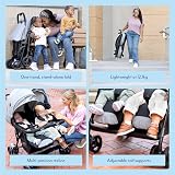 Graco DuoRider Lightweight Double Pushchair Steeple Gray for Birth to 3 Years view 3
