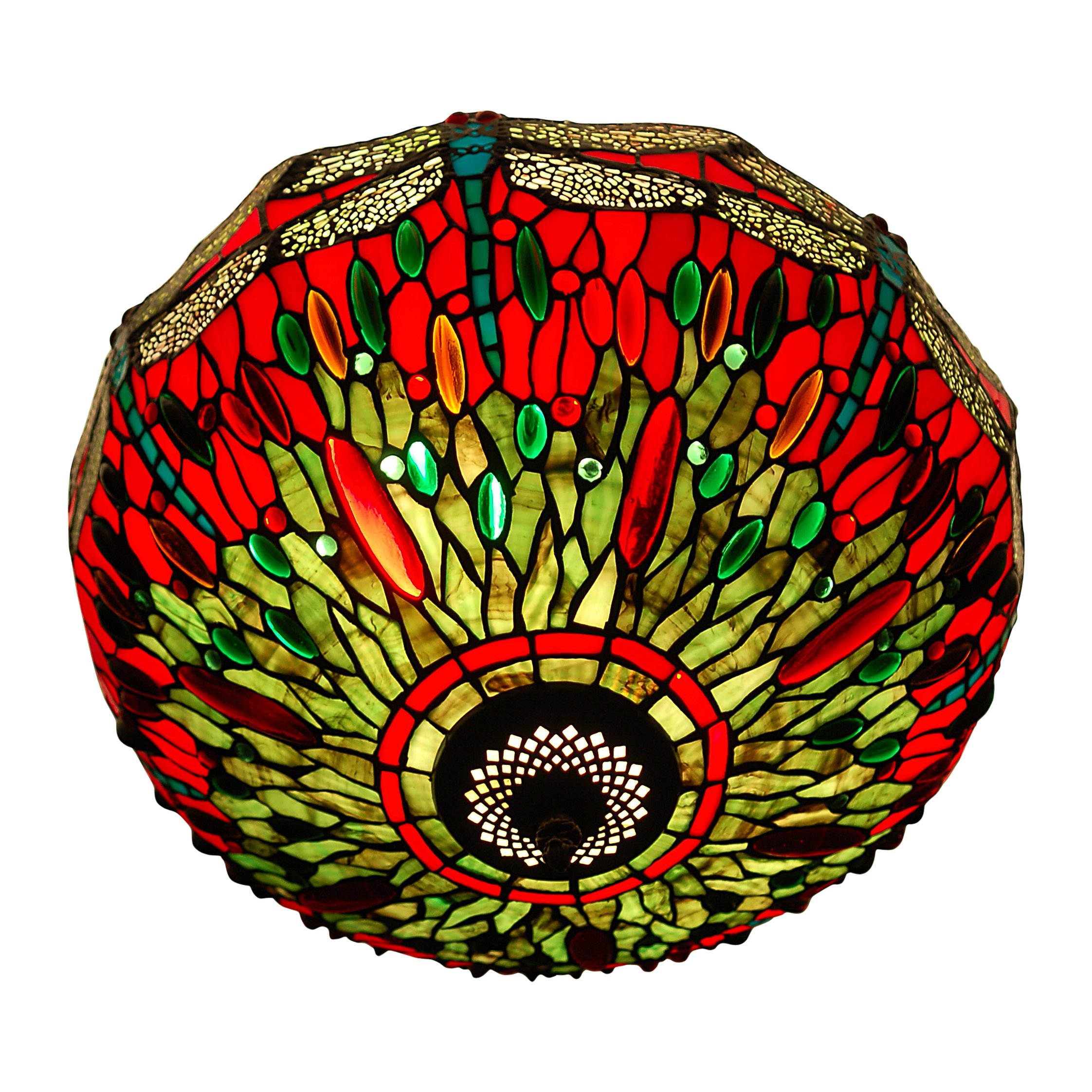 World Art Tiffany Style Lamps, Multicolor
