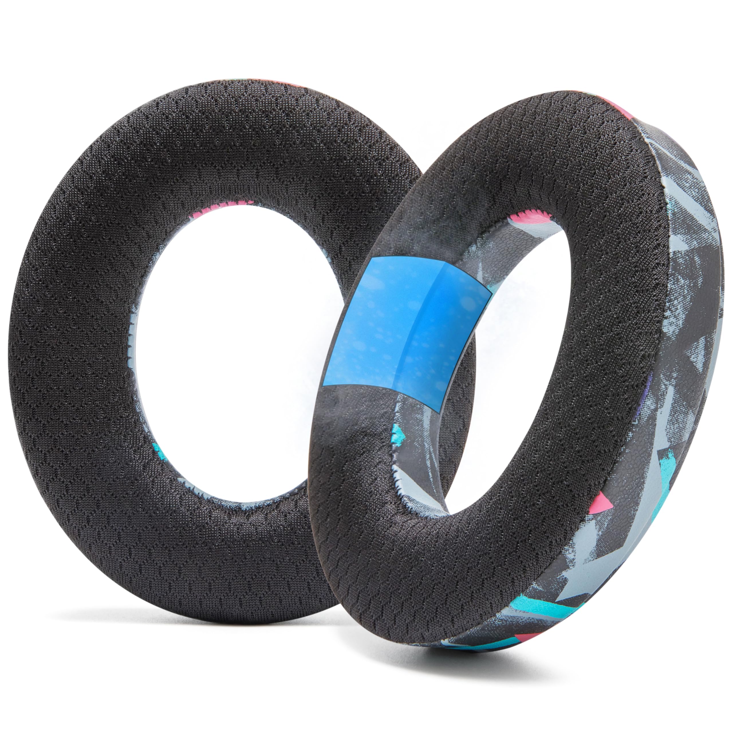 WC FreeZe Momentum 4 - Cooling Gel Earpads for Sennheiser Momentum 4 Wireless Over Ear Headphones by Wicked Cushions - Boost Comfort, Thickness, & Sound Isolation for Epic Listening | 90's Black