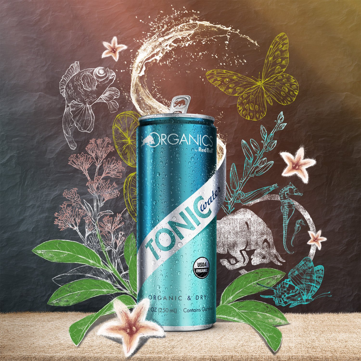 Amazon Com Organics By Red Bull Tonic Water 24 Pack Of 8 4 Fl Oz Organic Soda Drink Grocery Gourmet Food