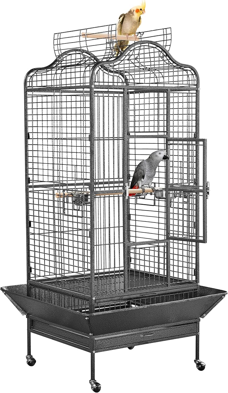 Yaheetech Rolling African Grey Parrot Cage Large 160cm High
