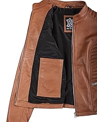 Decrum Women's Leather Jacket - Leather Jacket for