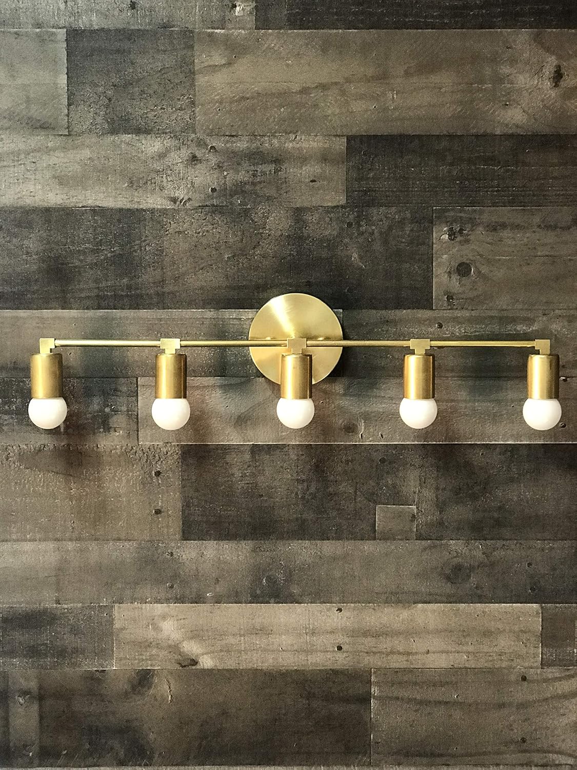 Ares Wall Sconce 5 Bulb Vanity Light Fixture Bathroom Mid Century Modern Contemporary Lighting Amazon Ca Handmade