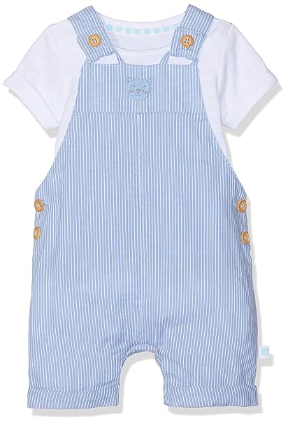 Baby Boys Regular fit Dungaree (SA613-1_Multicoloured_0-3 M)