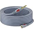 Ruaeoda 3.5mm Audio Male to Female Extension Cable 150 ft - Double Shielded Long AUX Cord for Headphones, 1/8 Stereo Audio