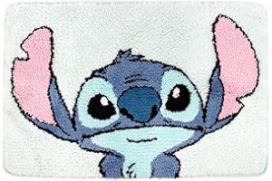 Jay Franco Disney Lilo & Stitch Floral Fun Tufted Polyester Bath Rug, Kids Bath (Official Disney Product)