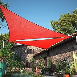 ShadeMart 16' x 16' x 16' Red Triangle Sun Shade