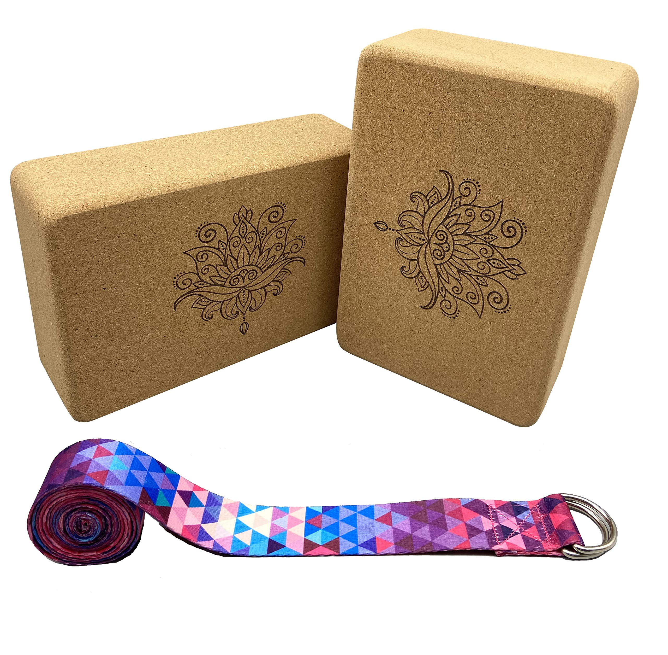 Photo 1 of *MISSING PARTS - see clerk notes*
Aozora Cork Yoga Block Sustainable & Eco Friendly 2 Pack and Yoga Strap Set Made of The Finest Natural Cork for Better Support, Balance & Comfort